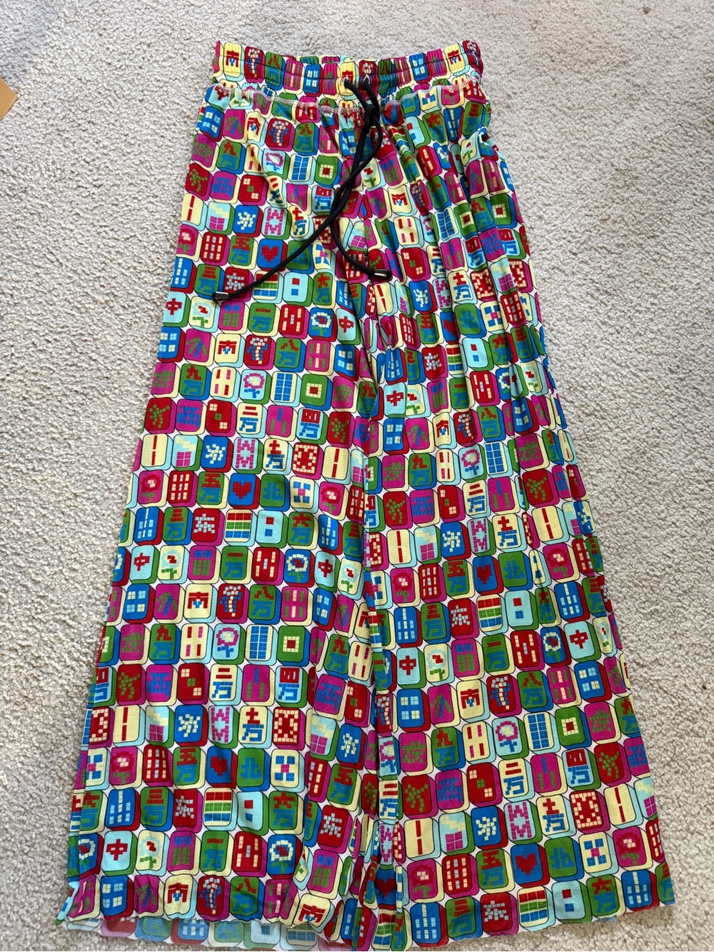 🌟Archive🌟Vivienne Tam Majiang Patterned Pajama Pants wide leg